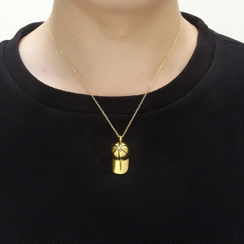 Baseball Cap Ashes Necklace Cap Shaped Cremation Pendants | Cap Ashes Necklace