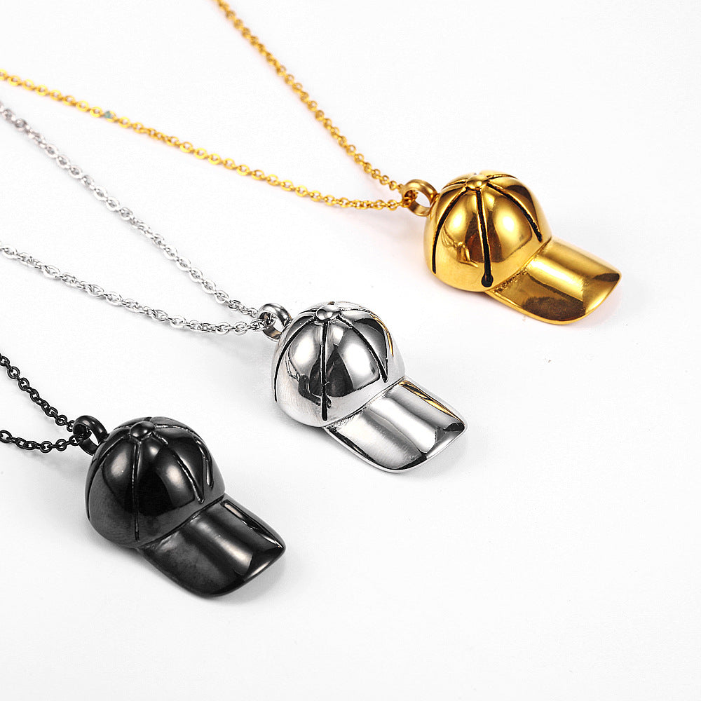 Baseball Cap Ashes Necklace Cap Shaped Cremation Pendants | Cap Ashes Necklace