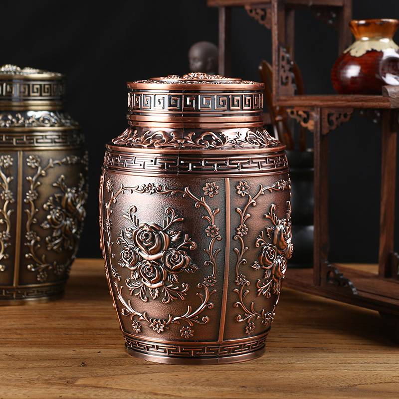 Luxurious Electroplate Metal Ashes Urn | Metal Cremation Urns