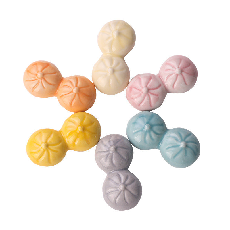 6PCS Colorful Steamed Buns | Steamed Buns Chopsticks Stand