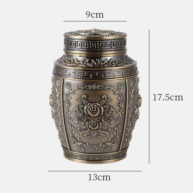 Luxurious Electroplate Metal Ashes Urn | Metal Cremation Urns