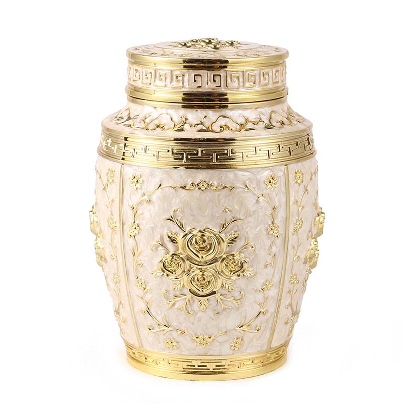 Luxurious Electroplate Metal Ashes Urn | Metal Cremation Urns