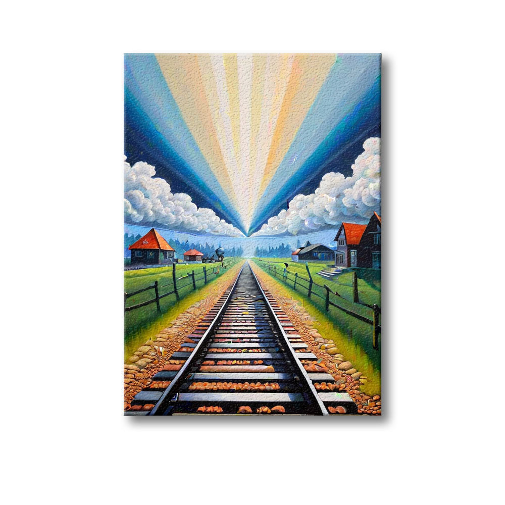 Railway Canvas Painting