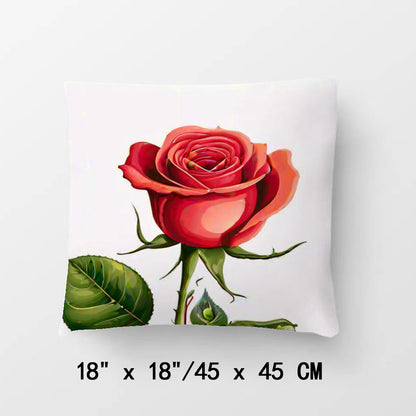 Valentine Rose Pillow Cover