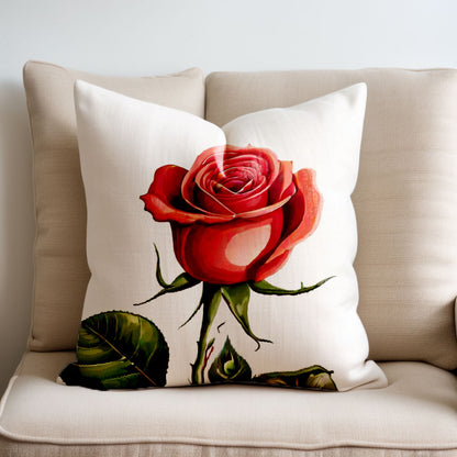 Valentine Rose Pillow Cover