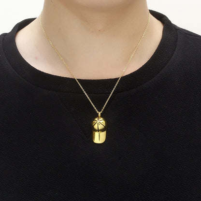 Baseball Cap Ashes Necklace Cap Shaped Cremation Pendants | Cap Ashes Necklace