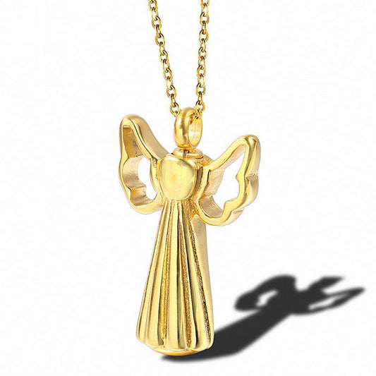 Guardian Angel Urn Necklace | Angel Cremation Necklace