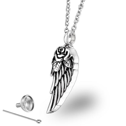 Rose Wing Urn Necklace Perfume Pendants | Wing Ashes Pendant