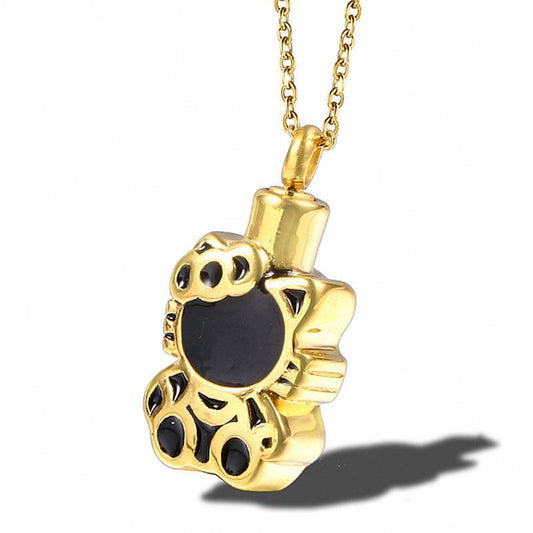 Kitty Ashes Necklace Cat Cremation Necklace | Kitty Ashes Necklace