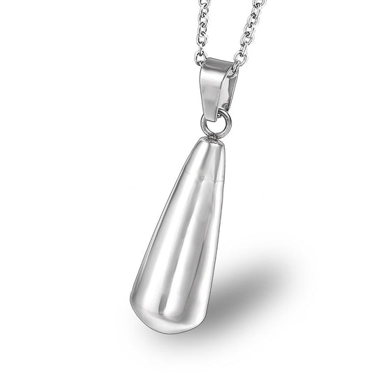 Classic Silver Teardrop Urn Necklace Perfume Pendants | Teardrop Memorial Necklace