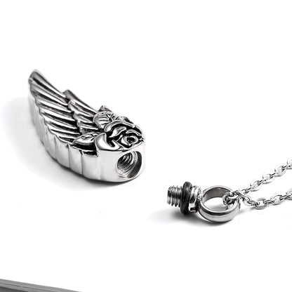Rose Wing Urn Necklace Perfume Pendants | Wing Ashes Pendant