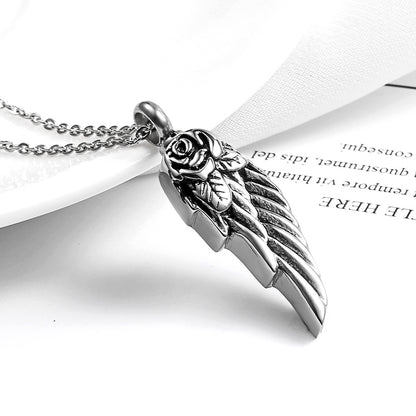 Rose Wing Urn Necklace Perfume Pendants | Wing Ashes Pendant
