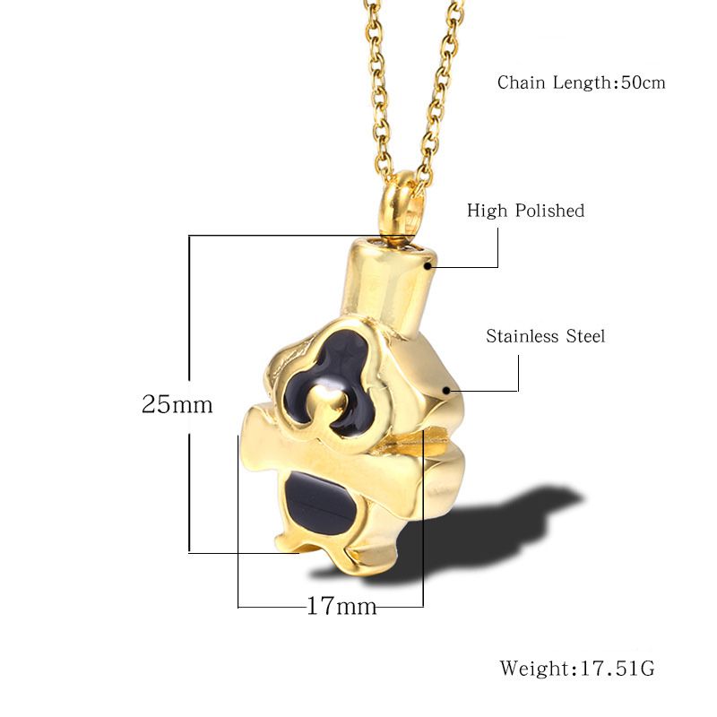 High Polished Dog Ashes Necklace Performe Necklace | Dog Ashes Pendant