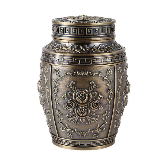 Luxurious Electroplate Metal Ashes Urn | Metal Cremation Urns
