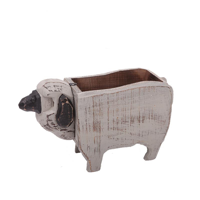 Sheep Wooden Plant Stand
